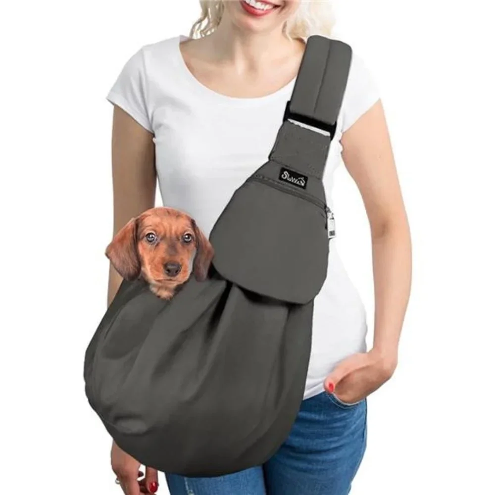 Dog Carrier Sling, Thick Padded Adjustable Shoulder Strap Dog Carriers